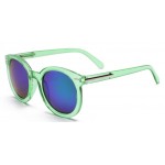 Green Round Arrow Arm Blue Mirror Polarized Lens Sunglasses